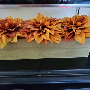 Faux flower arrangement